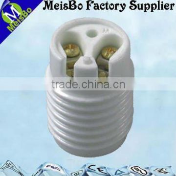 E17 Japan type white porcelain threaded lamp holder