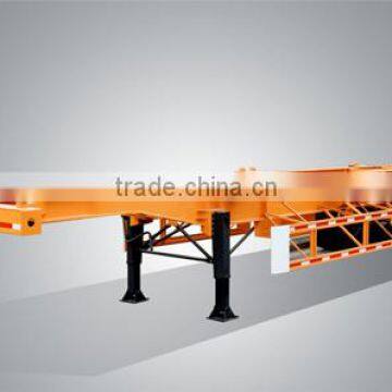 3 axle container skeletal semi - trailer