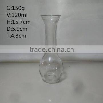 Slim Bottle 120ml Glass Vase For Flower Table