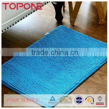 High quality oem hangzhou supplies colorful bath kitchen useful anti-slip chenille mat