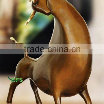 Bronze abstract Picasso bull statue