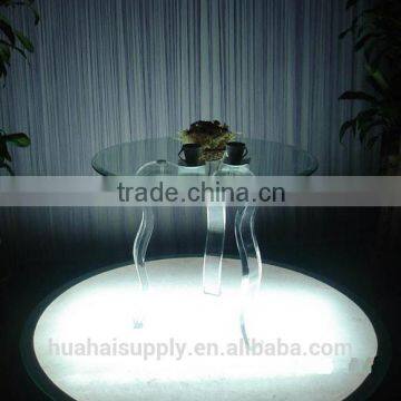 transparent unique acrylic round coffee table leisure table