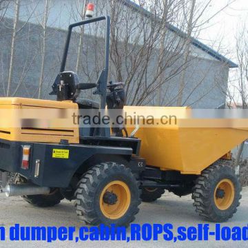 wheel dumper from 1ton to 5ton,cabin,self-loading bucket