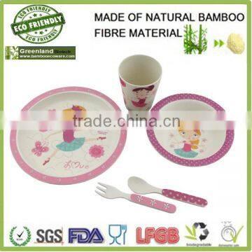 pretty girl prints dinnerware,bamboo fiber kids dinner set ,bamboo dinnerware sets for children                        
                                                Quality Choice