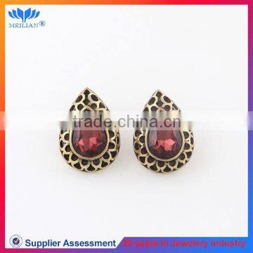 New design imitation ruby stud earrings for women, luxury earring stud