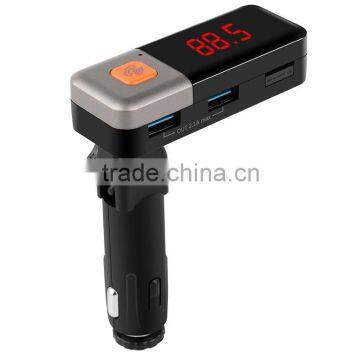 Free Sample Wholesale BC11 car kit bluetooth mp3 player fm transmitter dual USB charger