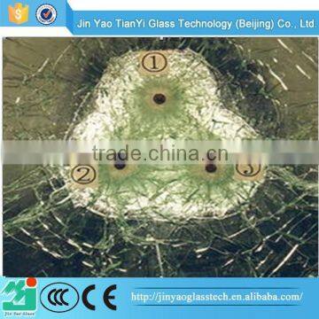China manufacturer safety 70mm bullet proof glass
