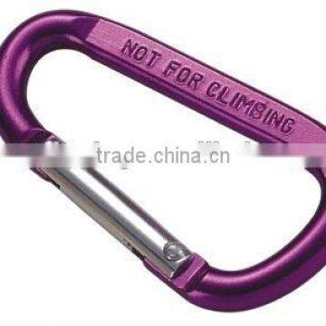 High Quality Aluminum Snap Hook Green D Type With Pin Key Rings /Decoration Accesory China photo-4