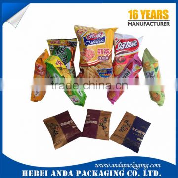 Custom Print Snack Food Plastic Packaging Bag/ Plastic Snack Bag