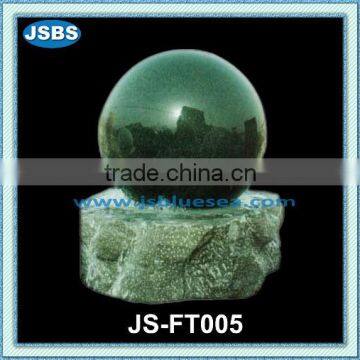Polished green marble ball fountain