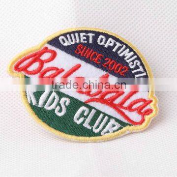 Wholesale factory direct price custom golf letter patches embroidered for clothing