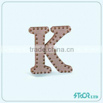 30mm Slide Letter K Jewelry Rings