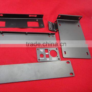 Black powder coating metal bracket