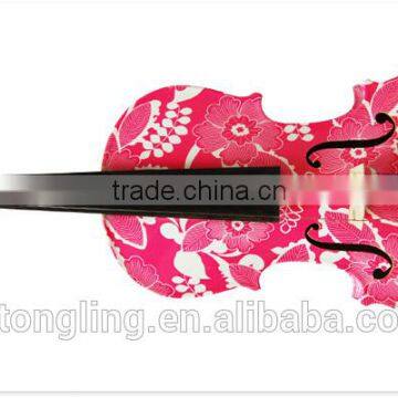 Art Paint Pattern Transparent Toy Wood Violin TL-1105 photo-4