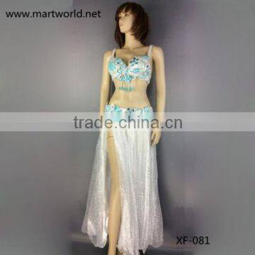 new design white Tribal Belly Dance wear (XF-081)