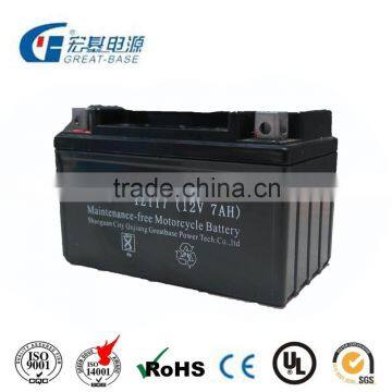 Maintenance Free Motorcycle Battery YTX7L-BS 12V7AH