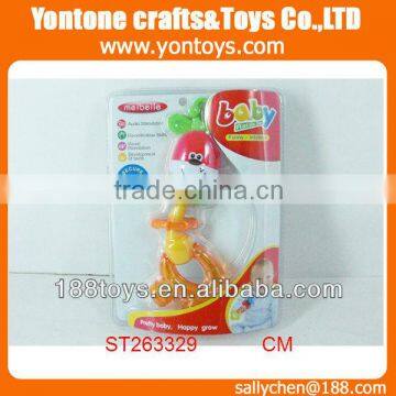 plastic funny toy baby rattle set