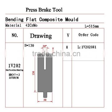 bending flat composite tools for press brakes