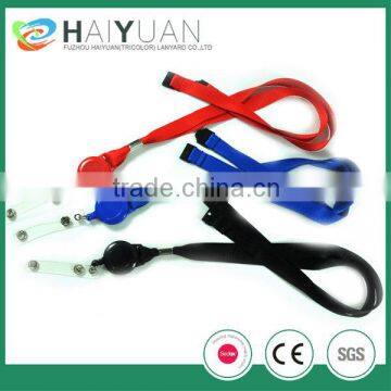 plain lanyard with pull reel