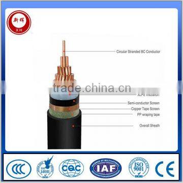 Aluminum core electric wire overhead line