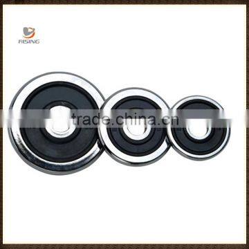 chromed regular plate with rubber insert