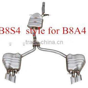 S4 style muffler exhaust for Audi 2013 A4 car