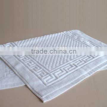 Luxury hot sale 50*80cm white cotton floor towel