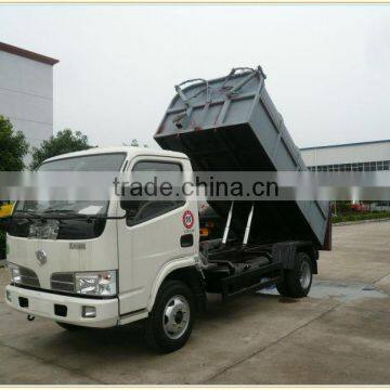 Dongfeng 4x2 small dump truck garbage container 4m3