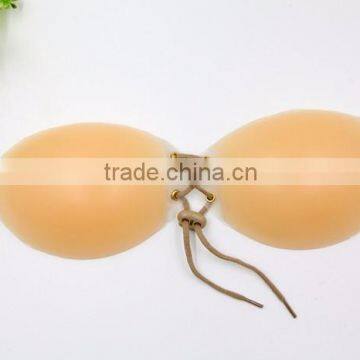 OEM Customized Cheap Nude Silicone Invisible Teardrop Strapless Plus Size Bra photo-2