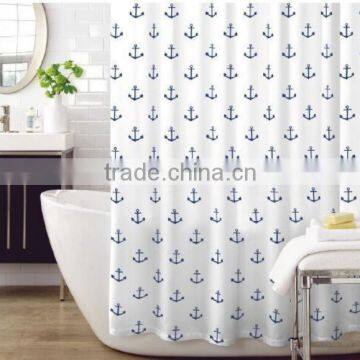 Shower Curtain Baby Fish Printed, Hot Sale Classic Bathroom Water Repellent Curtain photo-5