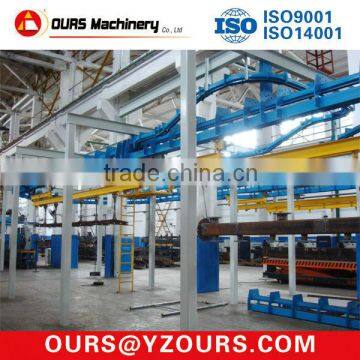 steel profile paiting line,steel plate shot blasting and painting line