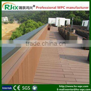 WPC decking with non-slip in good quality cheap price from Jiangxi factory/New tech factory price indoor and outdoor WPC decking