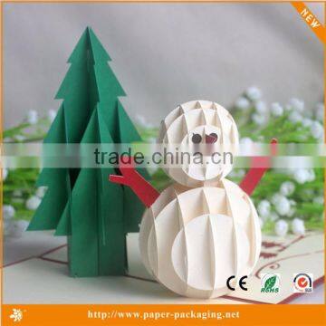 Beautiful special paper handmade make 3d christmas card