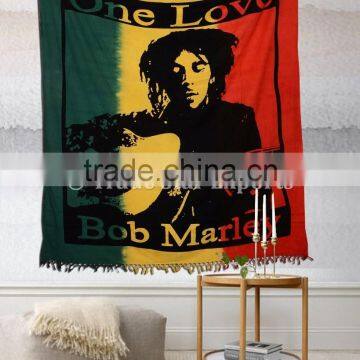 Large Hippie Tapestries Bob Marley Wall Hanging Wholesale Indian Cotton Bedspread Bohemian Picnic Throw Boho Beach Blanket