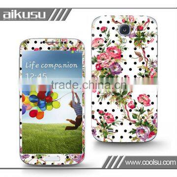 Flower design 3d mini skins for samsung s4