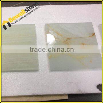 Luxury stone natural white onyx iran, polished high gloss backlit white onyx