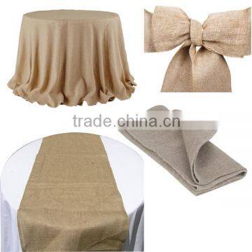 100% Burlap Chair Sash for Wedding
