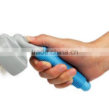 High Quality plastic handle pet grooming brush