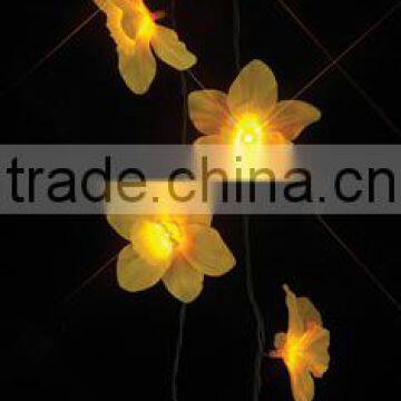 yellow daffodil string light