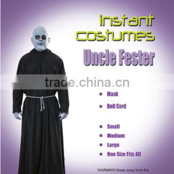 Halloween Adult fancy dress midnight Uncle Fester scary party instant costume