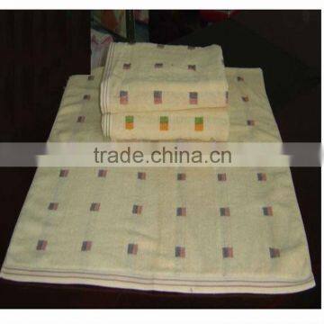 jacquard&velvet bath towel