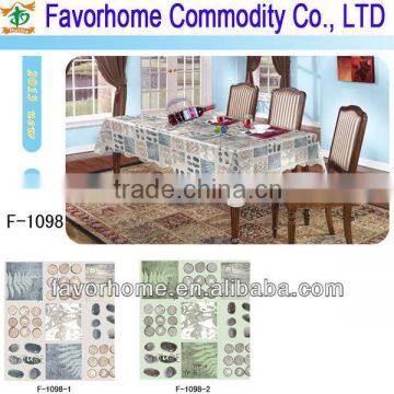 Vinyl scroll flower table covers/table doily