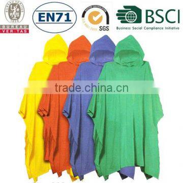 PVC rain poncho/cheap PVC rain poncho / rain poncho with logo