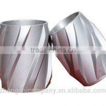 China manufacturer Spiral Vane Aluminium Solid Rigid Centralizer