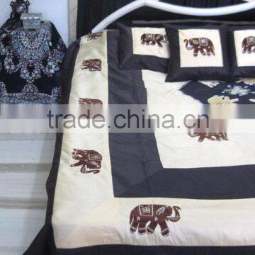 Ethnic Designer Embroidered King Size Bed Spread/Tapestry With