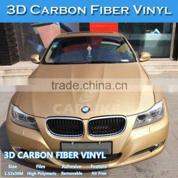 Stretchable Air Bubble Free Gold Carbon Film For Auto Body 1.52x30M 1.27x30M photo-5