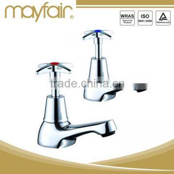 Factory supply chrome single lever dual handle basin mixer