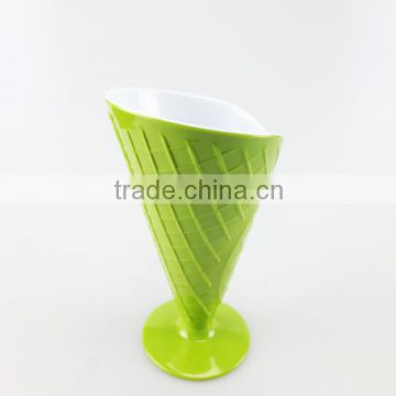 Hot sale cute design and cheap melamine ice cream cup,ice cream plastic cup,ice cream cup plastic