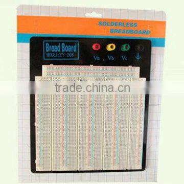 2014 hot sell white ABS metal reed 3220 tie-point testing breadboard universal printing circuit board