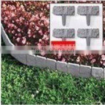 Stone effect garden lawn edging